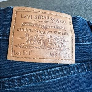 Mens LEVIS LOT 511 SLIM FIT STRETCH PREMIUM Dark Blue Jeans W31 L30 Levi Strauss